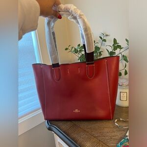 Brand new red coach durby tote